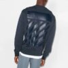 Off-White Men’ s FW22 Logo Printing Round Neck Pullover Navy Blue