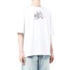 Off-White Men’ s FW22 Logo Printing Round Neck Pullover Short Sleeve Loose Fit White T-Shirt