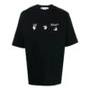 Off-White Men’ s FW22 Logo Printing Round Neck Short Sleeve Black T-Shirt
