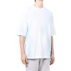 Off-White Men’ s FW22 Logo Printing Round Neck Short Sleeve Blue White T-Shirt