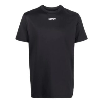Off-White Men’ s FW22 Logo Printing Round Neck Short Sleeve Version Black T-Shirt Off-White Men’ s FW22 Logo Printing Round Neck Short Sleeve Version Black T-Shirt