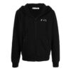 Off-White Men’ s FW22 Logo Printing Zipper Hooded Long Sleeves Version Black