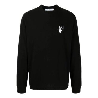 Off-White Men’ s FW22 Logo Round Neck Long Sleeves Version Black Off-White Men’ s FW22 Logo Round Neck Long Sleeves Version Black