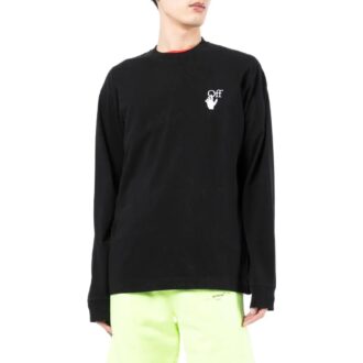 Off-White Men’ s FW22 Logo Round Neck Long Sleeves Version Black Off-White Men’ s FW22 Logo Round Neck Long Sleeves Version Black
