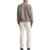 Off-White Men’ s FW22 Logo Round Neck Pullover Long Sleeves Wool Sweater Version Brown