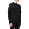 Off-White Men’ s FW22 Painting Printing Casual Long Sleeves Loose Fit Black T-Shirt