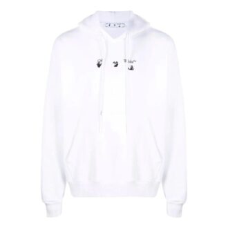 Off-White Men’ s FW22 Pattern Hooded Long Sleeves Version White