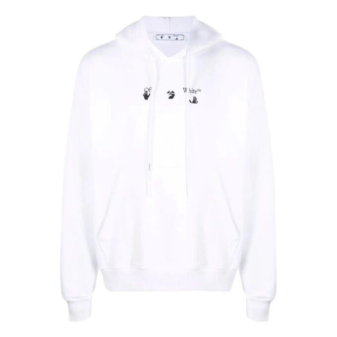 Off-White Men’ s FW22 Pattern Hooded Long Sleeves Version White