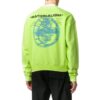 Off-White Men’ s FW22 Pattern Printing Pullover Long Sleeves Version Green