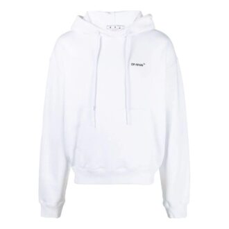 Off-White Men’ s FW22 Printing Casual Hooded Long Sleeves Version White
