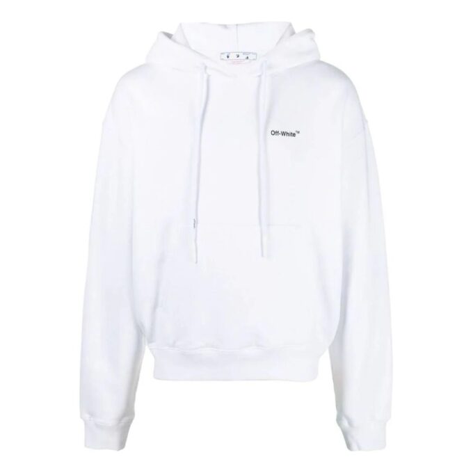 Off-White Men’ s FW22 Printing Casual Hooded Long Sleeves Version White