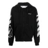 Off-White Men’ s FW22 Ribbed Pattern Printing Fitted Fit Black