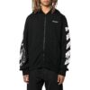 Off-White Men’ s FW22 Ribbed Pattern Printing Fitted Fit Black