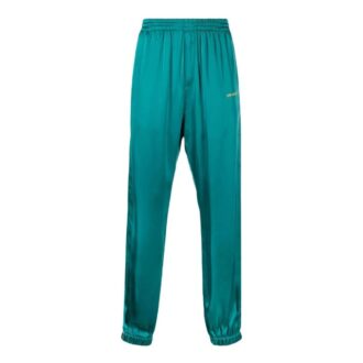 Off-White Men’ s FW22 Satin Elastic Waistband Bundle Feet Sports Pants/Trousers/Joggers Version Green Off-White Men’ s FW22 Satin Elastic Waistband Bundle Feet Sports Pants/Trousers/Joggers Version Green