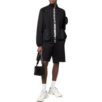 Off-White Men’ s FW22 Side Logo Elastic Waistband Sports Ordinary Version Black Shorts Off-White Men’ s FW22 Side Logo Elastic Waistband Sports Ordinary Version Black Shorts