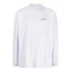 Off-White Men’ s FW22 Solid Color Arrow Pattern Logo Printing Round Neck White
