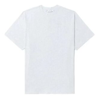 Off-White Men’ s FW22 Solid Color Back Stripe Printing Round Neck Short Sleeve White T-Shirt Off-White Men’ s FW22 Solid Color Back Stripe Printing Round Neck Short Sleeve White T-Shirt