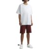 Off-White Men’ s FW22 Solid Color Back Stripe Printing Round Neck Short Sleeve White T-Shirt