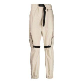 Off-White Men’ s FW22 Solid Color Big Pocket Lacing Casual Pants/Trousers Version Beige Off-White Men’ s FW22 Solid Color Big Pocket Lacing Casual Pants/Trousers Version Beige