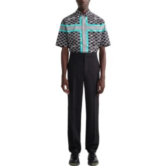 Off-White Men’ s FW22 Solid Color High Waist Straight Casual Pants/Trousers Version Black Off-White Men’ s FW22 Solid Color High Waist Straight Casual Pants/Trousers Version Black