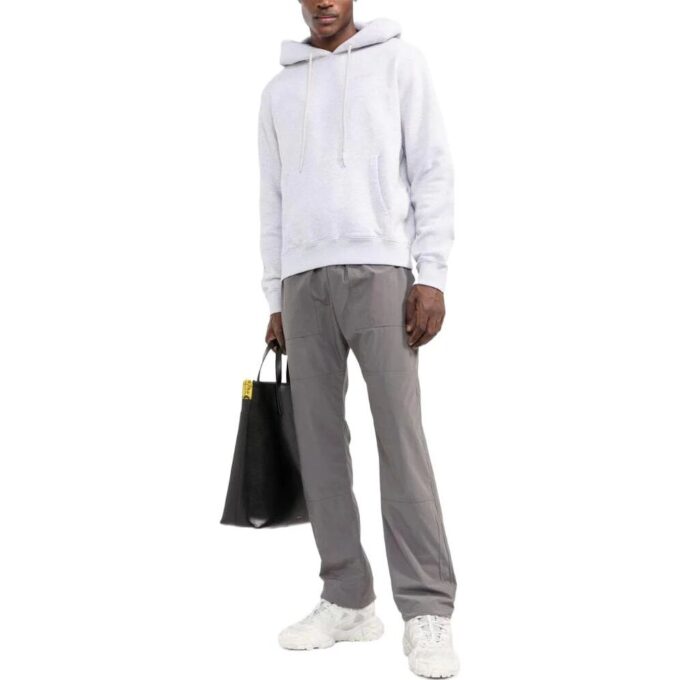 Off-White Men’ s FW22 Solid Color Hooded Long Sleeves Version Gray