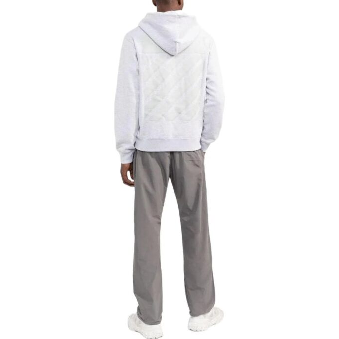 Off-White Men’ s FW22 Solid Color Hooded Long Sleeves Version Gray