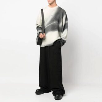 Off-White Men’ s FW22 Solid Color Logo Embroidered Casual Pants/Trousers Loose Fit Black Off-White Men’ s FW22 Solid Color Logo Embroidered Casual Pants/Trousers Loose Fit Black