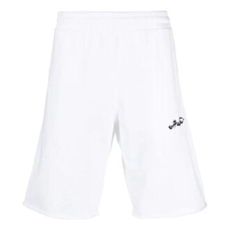 Off-White Men’ s FW22 Solid Color Logo Embroidered Straight Sports Shorts Ordinary Version White Off-White Men’ s FW22 Solid Color Logo Embroidered Straight Sports Shorts Ordinary Version White