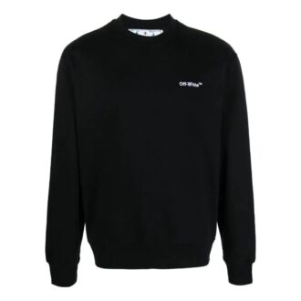 Off-White Men’ s FW22 Solid Color Logo Printing Round Neck Long Sleeves Version Black Off-White Men’ s FW22 Solid Color Logo Printing Round Neck Long Sleeves Version Black