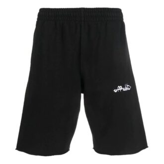 Off-White Men’ s FW22 Solid Color Logo Printing Straight Sports Shorts Ordinary Version Black Off-White Men’ s FW22 Solid Color Logo Printing Straight Sports Shorts Ordinary Version Black