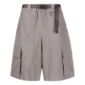 Off-White Men’ s FW22 Solid Color Multiple Pockets Belt Casual Shorts Gray Off-White Men’ s FW22 Solid Color Multiple Pockets Belt Casual Shorts Gray