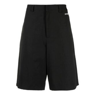Off-White Men’ s FW22 Solid Color Pattern Printing Straight Shorts Black Off-White Men’ s FW22 Solid Color Pattern Printing Straight Shorts Black