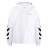 Off-White Men’ s FW22 Solid Color Printing Hooded Long Sleeves Version White