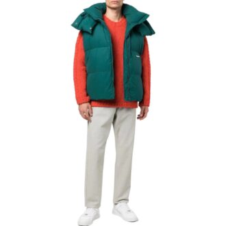Off-White Men’ s FW22 Solid Color Round Neck Logo Embroidered Long Sleeves Wool Sweater Loose Fit Orange Off-White Men’ s FW22 Solid Color Round Neck Logo Embroidered Long Sleeves Wool Sweater Loose Fit Orange