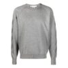 Off-White Men’ s FW22 Stripe Arrow Logo Printing Round Neck Pullover Version Gray