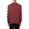 Off-White Men’ s FW22 Stripe Printing Round Neck Pullover Red