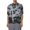 Off-White Men’ s FW22 Tie Dye Logo Printing Round Neck Short Sleeve Loose Fit Gray T-Shirt