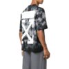 Off-White Men’ s FW22 Tie Dye Logo Printing Round Neck Short Sleeve Loose Fit Gray T-Shirt