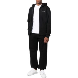 Off-White Men’ s FW22 Twill Logo Printing Zipper Loose Fit Black Off-White Men’ s FW22 Twill Logo Printing Zipper Loose Fit Black