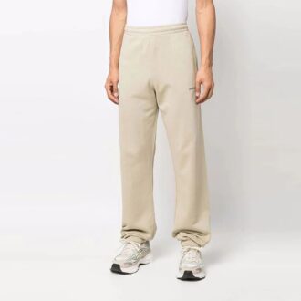 Off-White Men’ s FW22 Twill Printing Bundle Feet Sports Pants/Trousers/Joggers Loose Fit Beige Off-White Men’ s FW22 Twill Printing Bundle Feet Sports Pants/Trousers/Joggers Loose Fit Beige