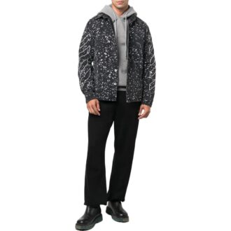Off-White Men’ s FW22 Twill Printing Single Breasted Long Sleeves Ordinary Version Black Shirt Off-White Men’ s FW22 Twill Printing Single Breasted Long Sleeves Ordinary Version Black Shirt