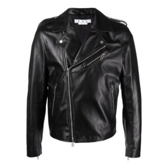 Off-White Men’ s FW22 Twill Printing Zipper Jacket Black Off-White Men’ s FW22 Twill Printing Zipper Jacket Black