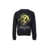 Off-White Men’ s Gold Color Earth Pattern Printing Round Neck Black