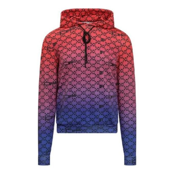 Off-White Men’ s Gradient Alphabet Red Blue