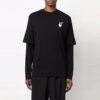 Off-White Men’ s Gradient Arrow Long Sleeves Loose Fit Black T-Shirt