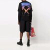 Off-White Men’ s Gradient Arrow Long Sleeves Loose Fit Black T-Shirt