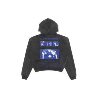 Off-White Men’ s Graphic Printed Drawstring Printing Hooded Long Sleeves Dark Grey Off-White Men’ s Graphic Printed Drawstring Printing Hooded Long Sleeves Dark Grey