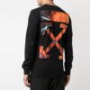 Off-White Men’ s Hands and Planet L/S Printing Long Sleeves Black T-Shirt