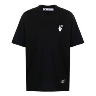 Off-White Men’ s Illustration Arrow Pattern Printing Short Sleeve Black T-Shirt Off-White Men’ s Illustration Arrow Pattern Printing Short Sleeve Black T-Shirt