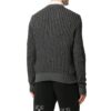 Off-White Men’ s Intarsia Knit Long Sleeves Gray